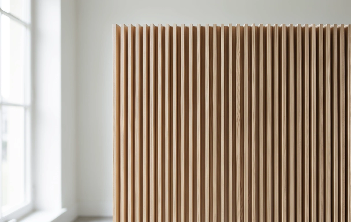 Textura de difusor acústico de madera